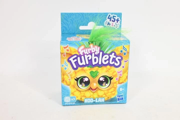Furby Furblets Hoo-Lah mini interaktivt plysdyr med klips