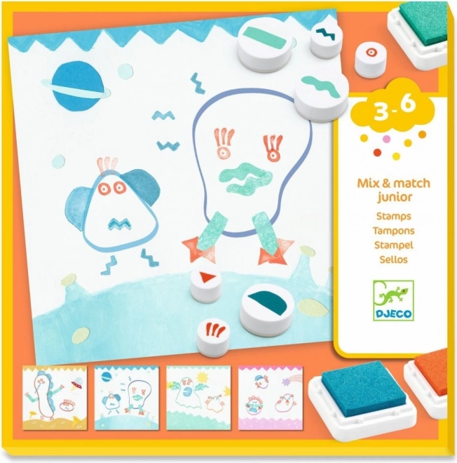 Djeco stempelsæt Monstre