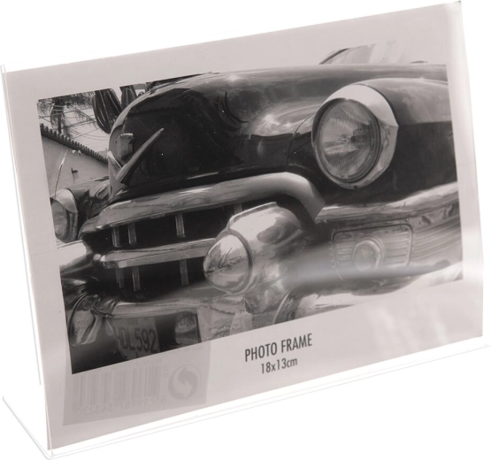 Transparent fotoramme 18 × 13 cm
