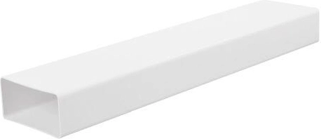 Flad ventilationskanal 220 × 55 mm, længde 1 m