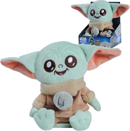 Plysbamse Grogu STAR WARS The Mandalorian Shoulder Squad 12 cm