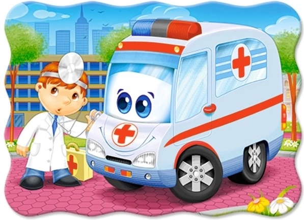 Puslespil Ambulance Doktor 30 brikker