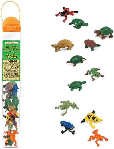 Safari Ltd. Toobs rør – frøer og skildpadder