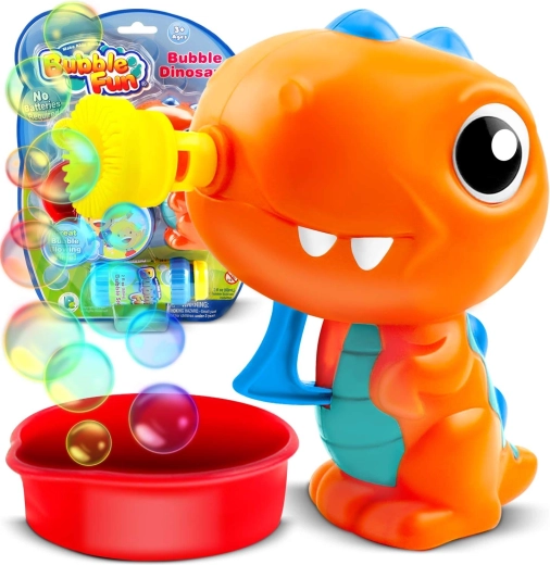 RICOKIDS dinosaurus-sæbeboble – mekanisk boblepistol