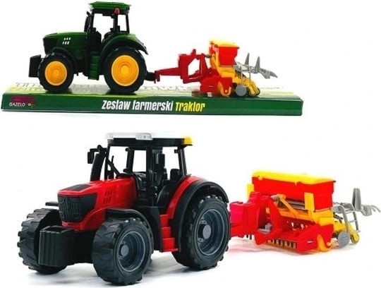 Traktor med landbrugsmaskine