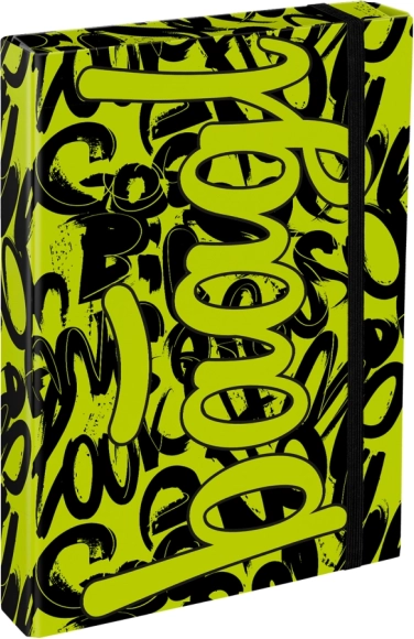 Baagl mapper til skolehæfter A4 Jumbo – Lime