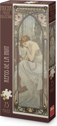 Dino panoramapuslespil Alfons Mucha – Nattens hvile (75 brikker)