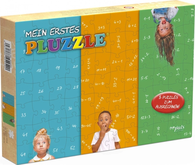 Pluzzle mine første matematikpuslespil 3×56 brikker