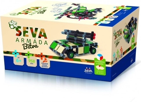 SEVA Byggesæt Hær – slag, 958 dele