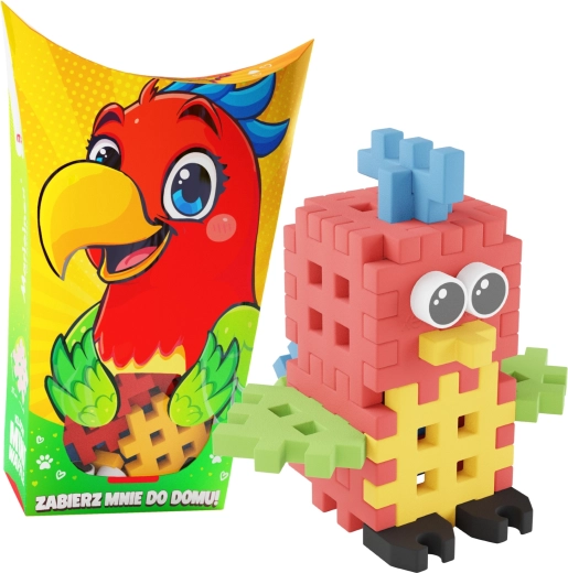 Byggesæt Mini Waffle Pocket Pets – papegøje
