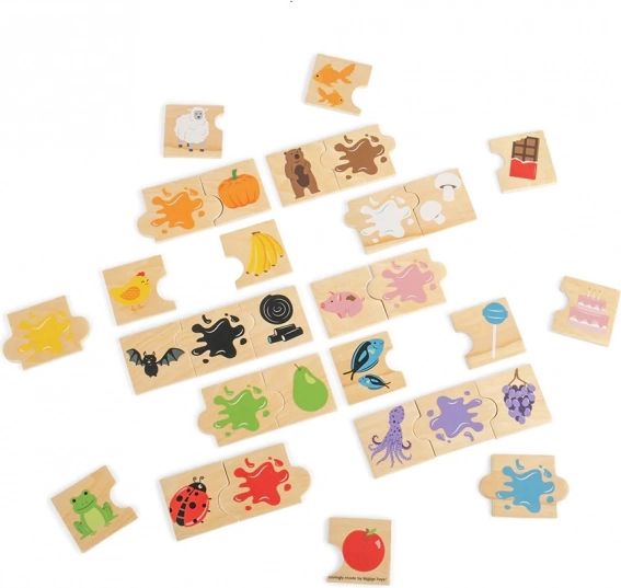 Bigjigs Toys didaktisk farvepuslespil