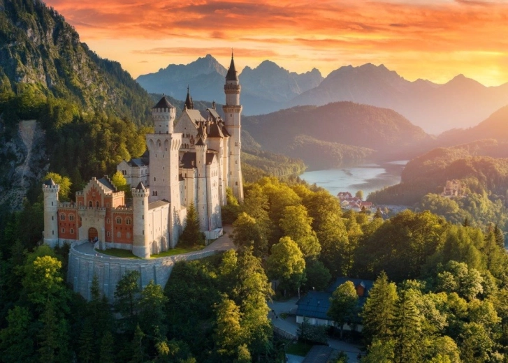 Bluebird puslespil Neuschwanstein-slottet 500 brikker