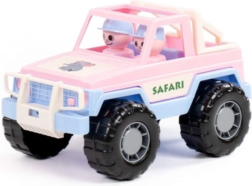 Safari-jeep lyserød – legetøj med figurer