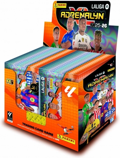 Panini La Liga EA Sports 2025-26 samlekort display med 50 pakker