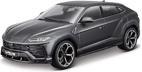 Bburago Lamborghini Urus metalmodel 1:18 Plus, metallisk grå