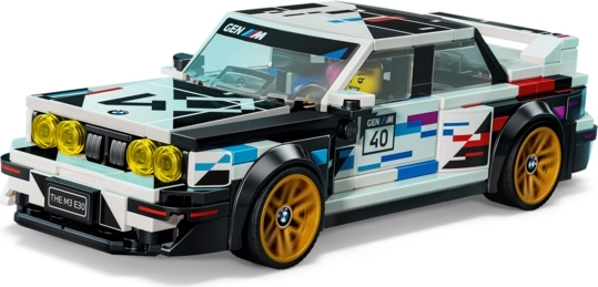 Bevægelige hjul og kører-minifigur til racerløb og leg