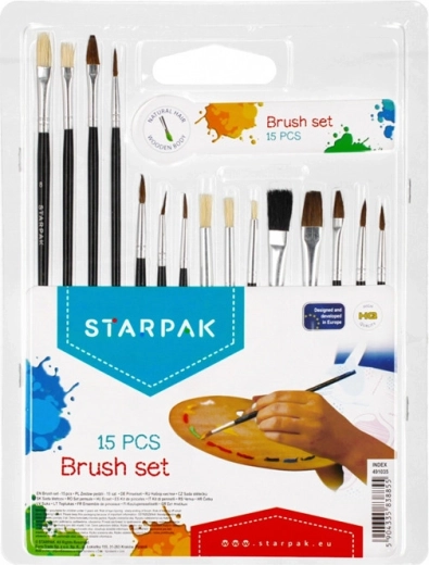 Sæt med pensler – 15 stk.
