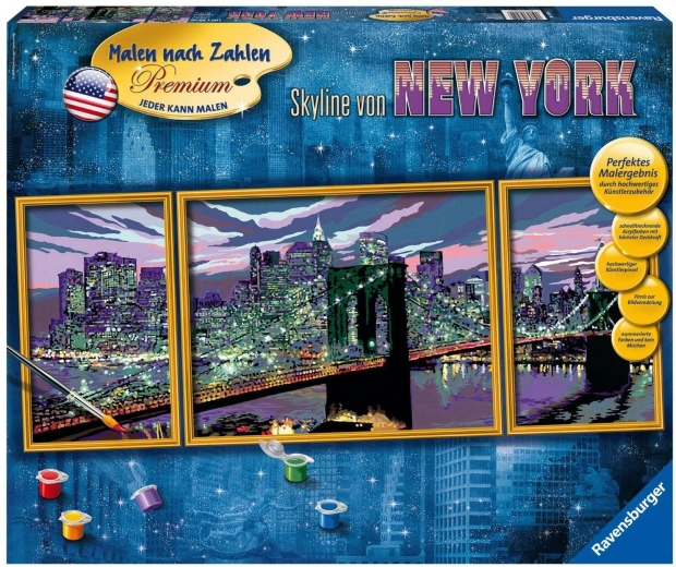 Ravensburger CreArt panorama New York – mal efter tal