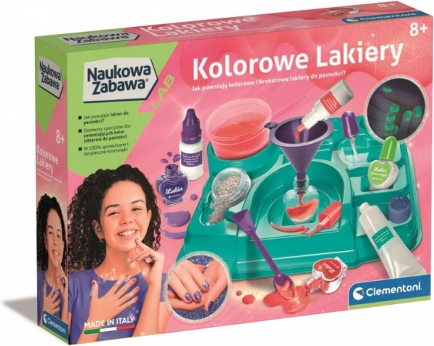 Sæt med farvede lakker