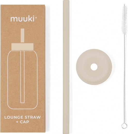 Muuki Lounge sugerør og låg Summer Sand