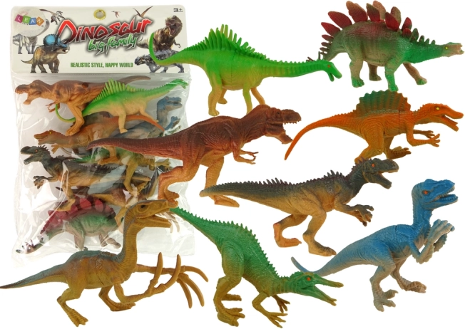 Sæt med figuriner Dinosaur Park 8 stk