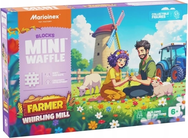 Marioinex Mini waffle gård – vindmølle (100 dele)