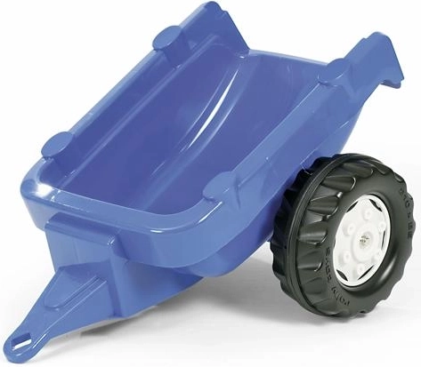 Blå enakslet anhænger til Rolly Kid-traktor