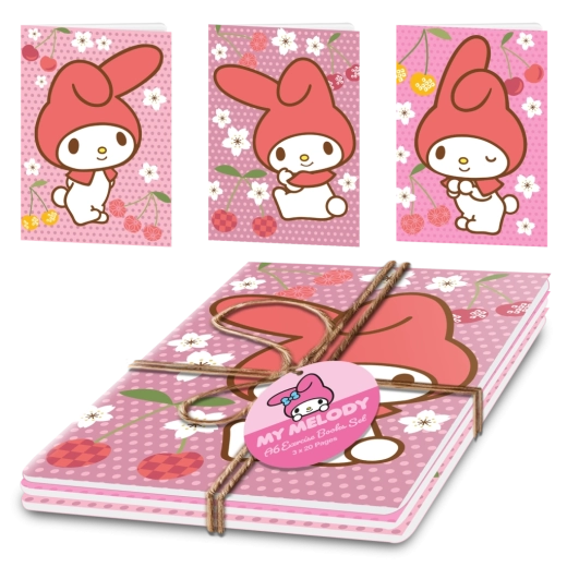 My Melody notesbogsæt A5 (3 stk.)