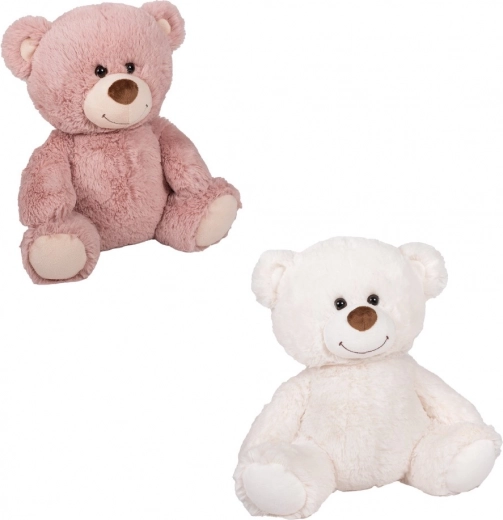 Plysset bamse 33 cm – hvid eller støvet rosa