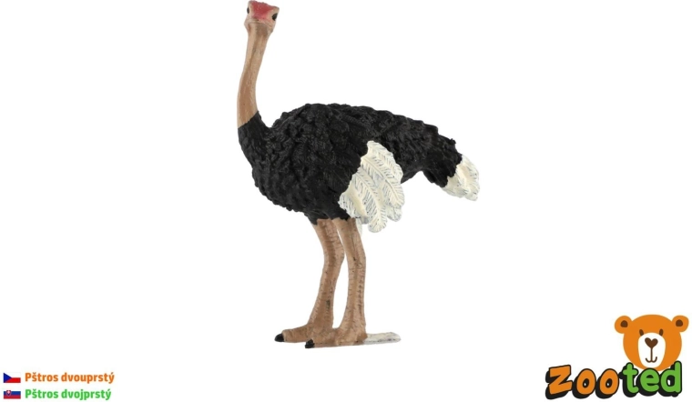 Figur af en struds med to tæer, 11 cm