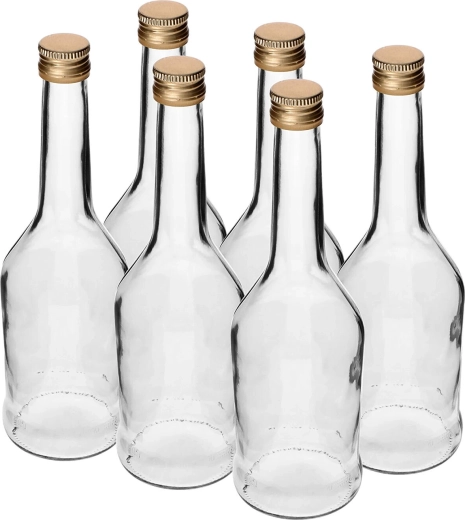 Glasflaske Napoleon 500 ml med skruelåg (6 stk.)