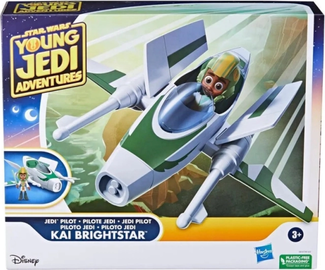 Star Wars Young Jedi Adventures – Kai Brightstars rumskib med figur