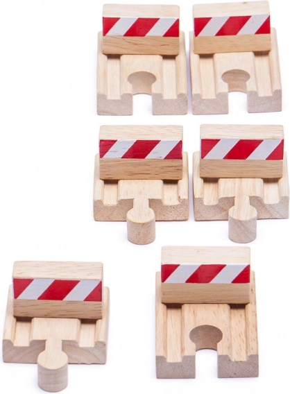 Sæt med træbufferstop Bigjigs Rail
