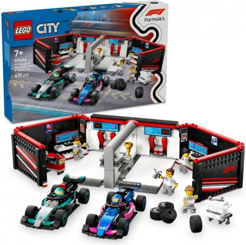 LEGO® City 60444 F1® Garage og Mercedes-AMG og Alpine biler