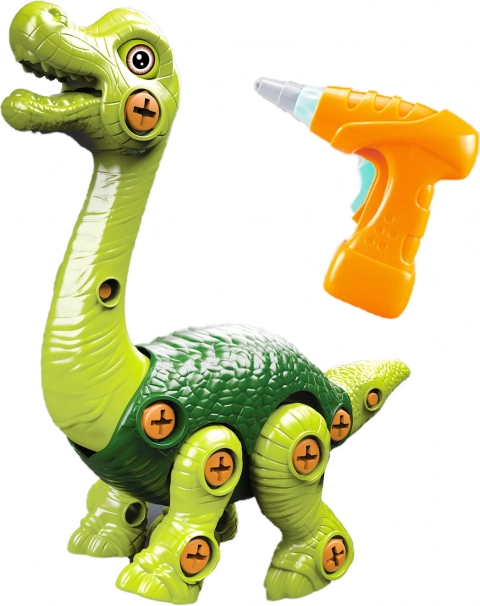 skruedrevet dinosaurus med batteridrevet skruetrækker til børn