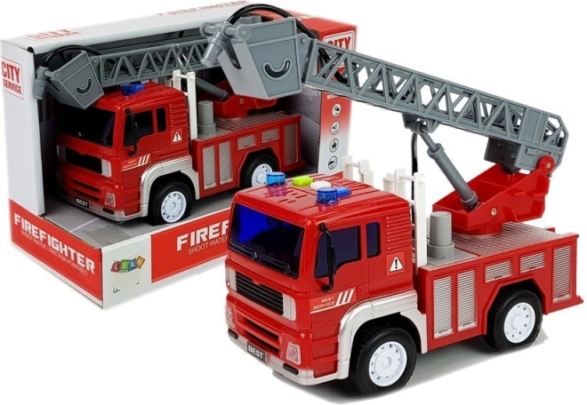 Brandbil med Friktion Drev og Lyd Effekter