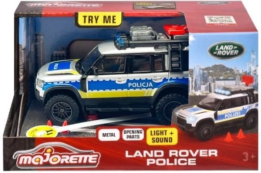 Majorette Grand Land Rover politivogn 12,5 cm