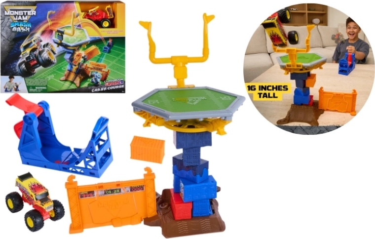 Spin Master Monster Jam stunt-sæt Smash and Bash