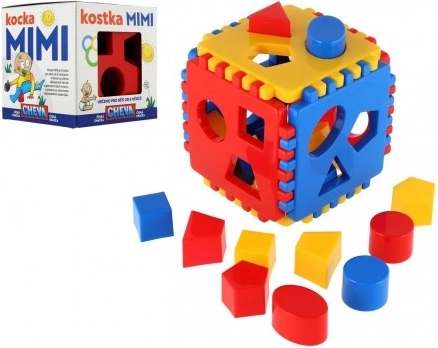 Indsætningskube til børn af plast 13 × 13 × 13 cm