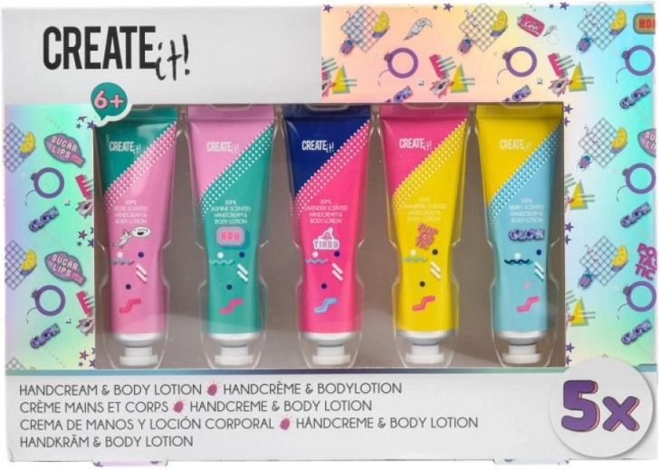 Sæt med hånd- og kropscremer Create it (5× 30 ml)