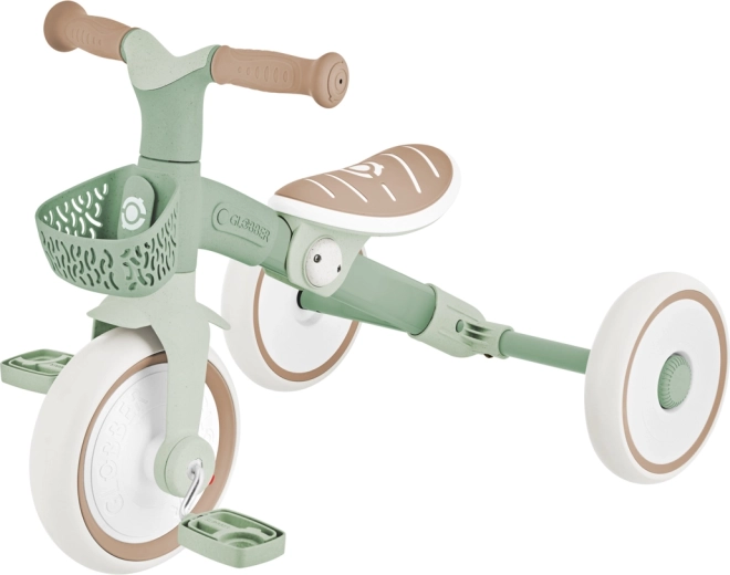Læringstrike 2i1 plus ecologic børnetrehjulet cykel og løbecykel pistacie