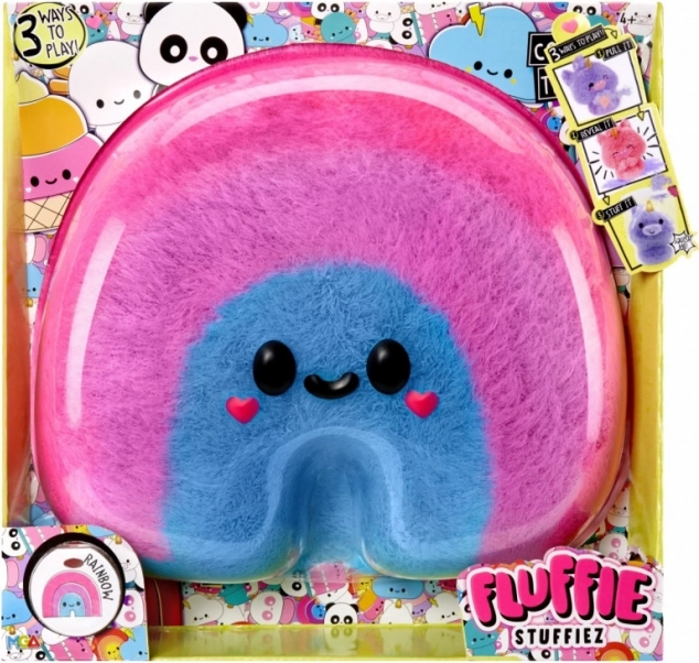 Stor Fluffie Stuffiez Bamse - Regnbue