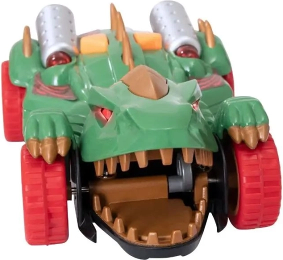Dinosaurdesign på hjul