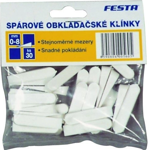 Fliseafstandskiler i plast 0–4 mm, 100 stk. FESTA