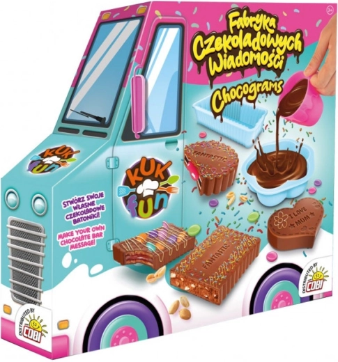Kuk Fun fabrik til chokoladebeskeder