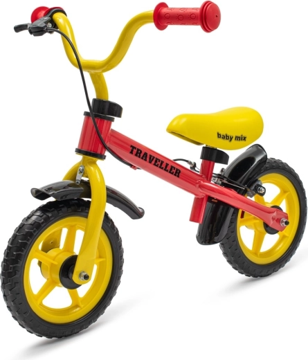 Løbecykel med bremse Baby Mix Traveller, rød