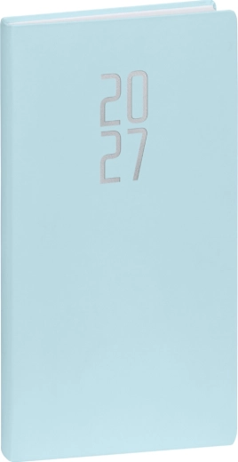 Notique lomme-kalender Ponza 2027 lyseblå 9 × 15,5 cm