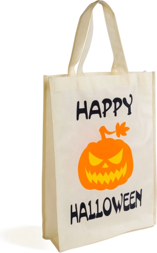 Halloween-gavepose med græskar Happy Halloween 30 × 40 cm