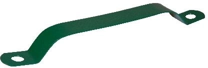 Plastbelagt klemme til stolpe 38 mm, grøn