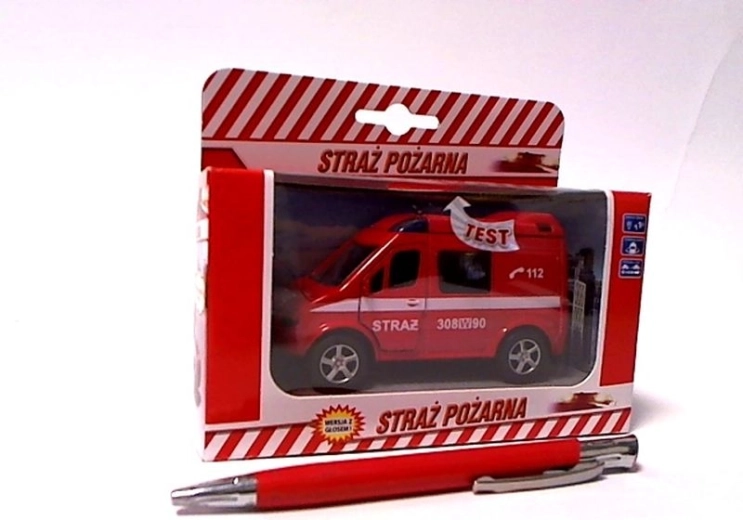 Brandbil (varevogn) med stemme 11 cm
